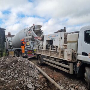 concrete pump hire, wales